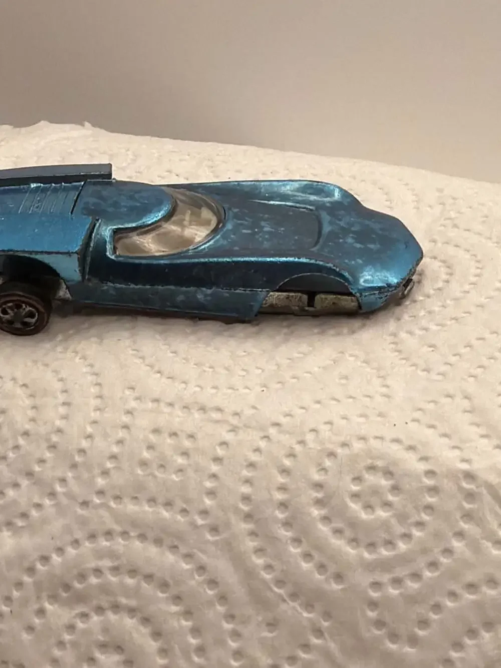 Hot Wheels Redline Turbofire Vintage 1968 Light Blue Diecast Toy Car